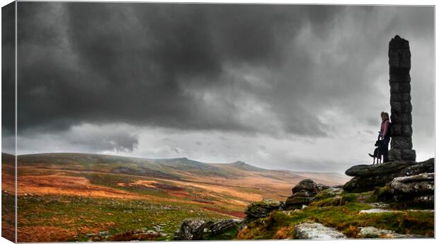 Widgery Cross, Dartmoor Canvas Print by Maggie McCall