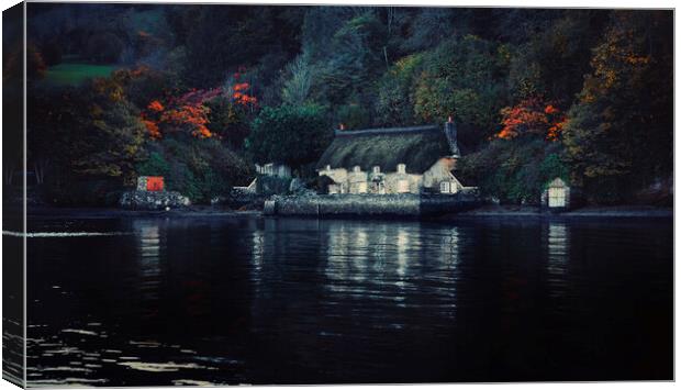 Smugglers  Cottage, Dittisham , South Devon. Canvas Print by Maggie McCall