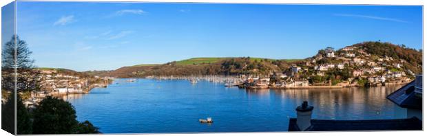 Dartmouth Harbour and Kingswear  Canvas Print by Maggie McCall