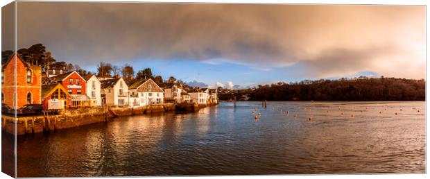 Fowey and River Fowey Canvas Print by Maggie McCall