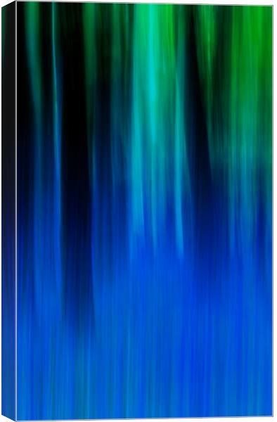 Bluebell Panned Abstract Canvas Print by Maggie McCall