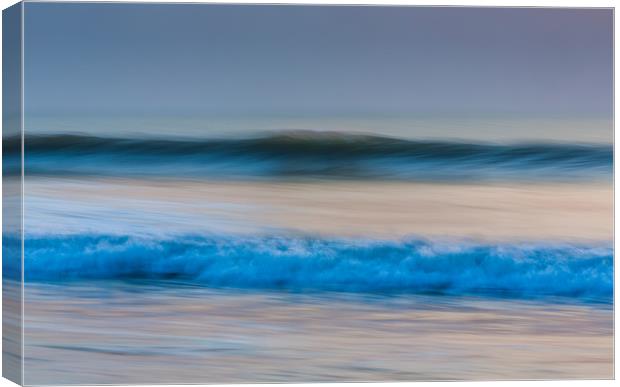 Widemouth Bay Waves, Bude, Cornwall, UK. Canvas Print by Maggie McCall