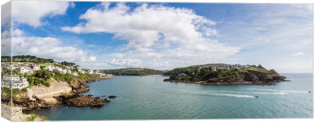 The Fowey River Mouth from St Catherine's Castle Canvas Print by Maggie McCall