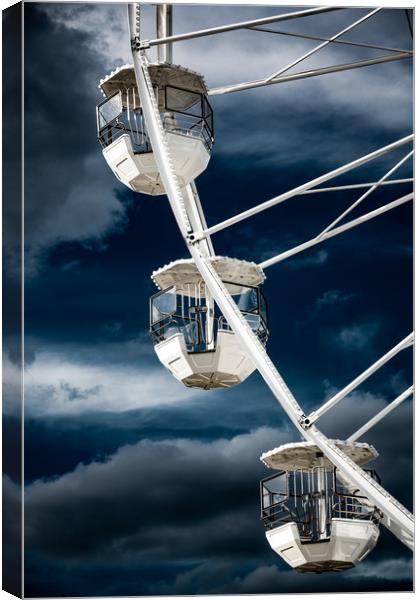Ferris  Big wheel, Bournemouth. Canvas Print by Maggie McCall