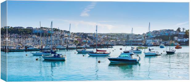 Brixham Harbour Devon Canvas Print by Maggie McCall