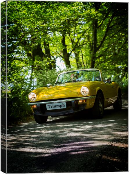 TRIUMPH SPITFIRE Canvas Print by Maggie McCall