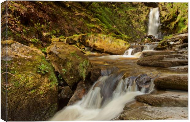 WATERFALL ( PISTYLL RHAEADR) Canvas Print by raymond mcbride