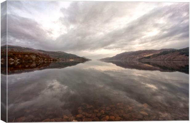 LOCH NESS (Viewed from the abbey) Canvas Print by raymond mcbride