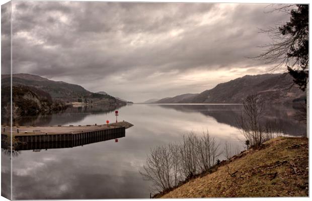 ENTER LOCH NESS (Exit Caledonia Canal ) Canvas Print by raymond mcbride