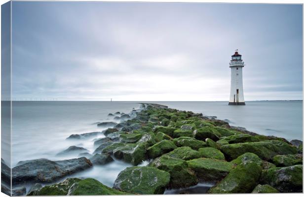 New Brighton Lighthouse (Above and Beyond) Canvas Print by raymond mcbride