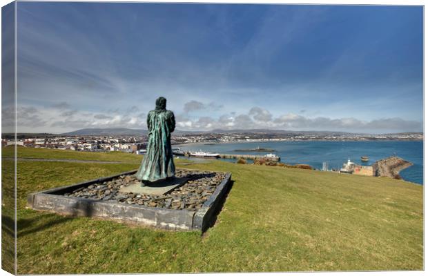 Watching Over Douglas Harbour Canvas Print by raymond mcbride