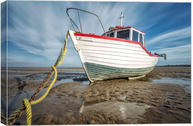  "Catching the Light" Maggie R on Meols Beach" Canvas Print by raymond mcbride