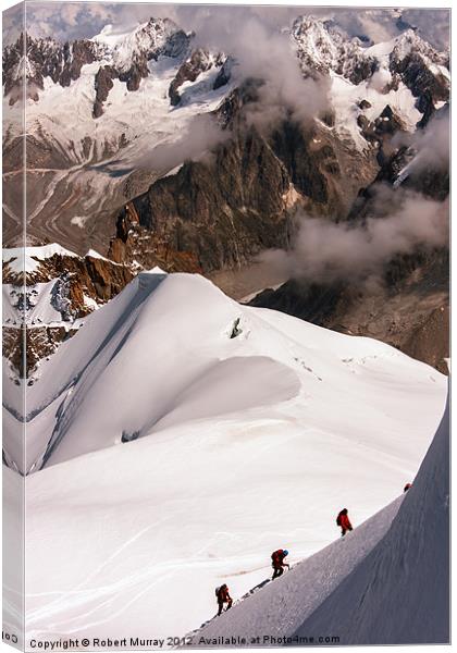  Aiguille du midi Canvas Print by Robert Murray