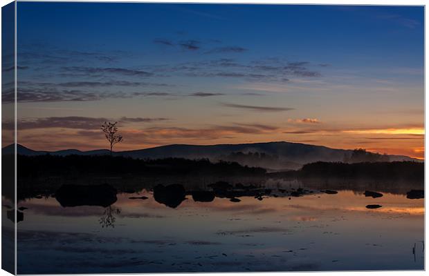 Lochan na h-Achlaise Sunrise Canvas Print by Robert Murray