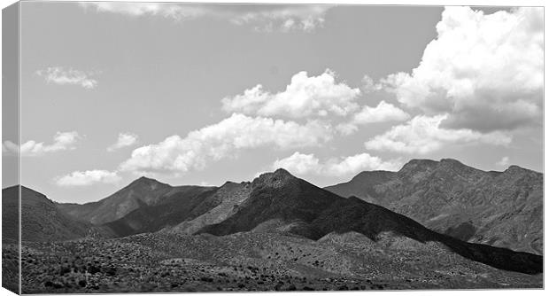 Mountains and Hills with Clouds Canvas Print by Isabel Antonelli