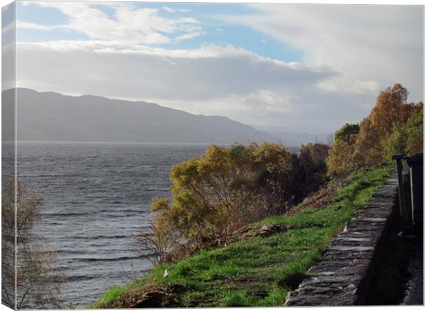 A Stormy Loch Ness Canvas Print by Lee Hall