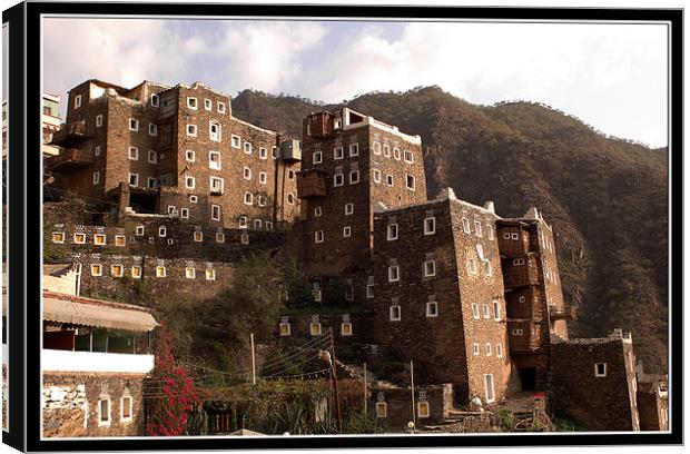 Rijal Alma Houses and Museum Canvas Print by Art Magdaluyo