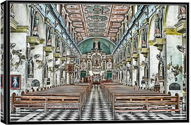Old Church Canvas Print by Art Magdaluyo