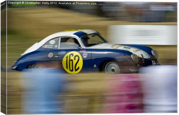 Classic porche racing Canvas Print by Christopher Kelly