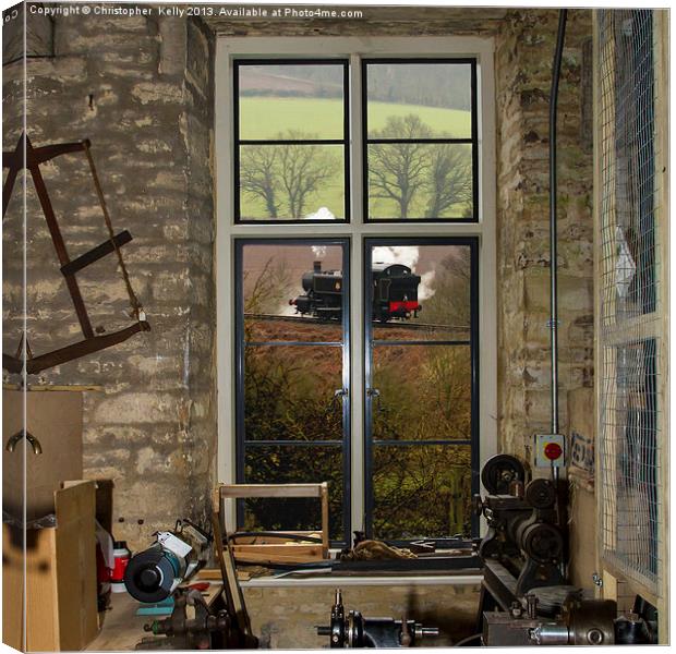 workshop views Canvas Print by Christopher Kelly