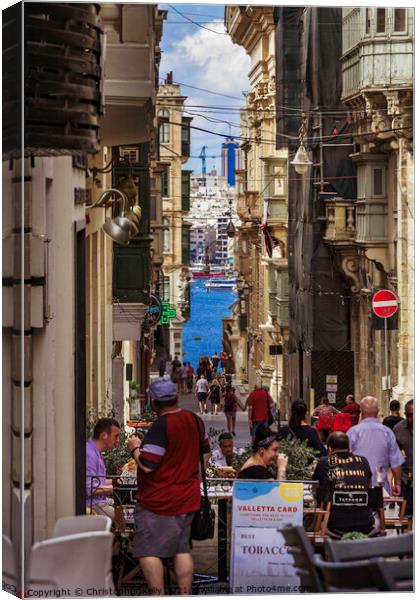 Valletta Views Canvas Print by Christopher Kelly