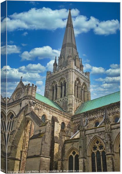Chichester Cathedral in Chichester,West Sussex, UK Canvas Print by Luigi Petro