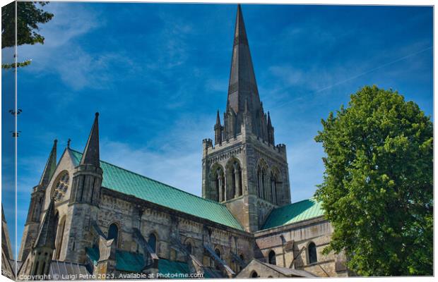 Chichester Cathedral in Chichester,West Sussex, UK Canvas Print by Luigi Petro