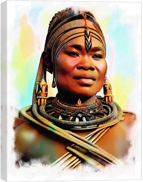 Radiant Beauty of Huli Wigmen Woman Canvas Print by Luigi Petro