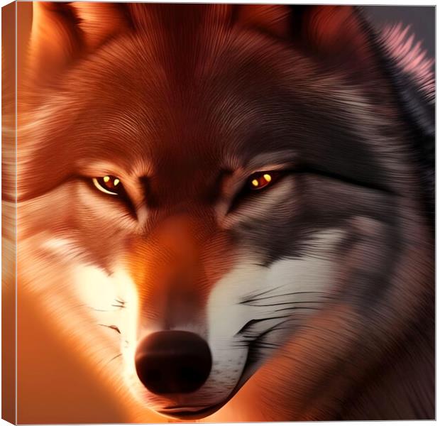 Piercing gaze of a Red Fox. Canvas Print by Luigi Petro