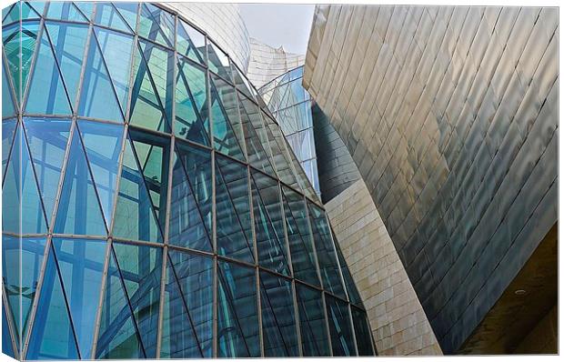  Guggenheim Museum Bilbao Spain Canvas Print by Sue Bottomley