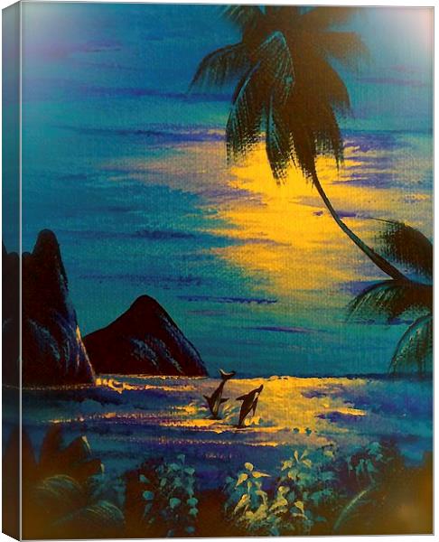 A Little bit of Paradise   Canvas Print by Sue Bottomley