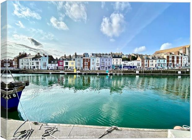 Weymouth Bay Harbour Canvas Print by Sue Bottomley