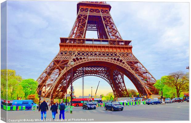 The Eiffel Tower Canvas Print by Andy White