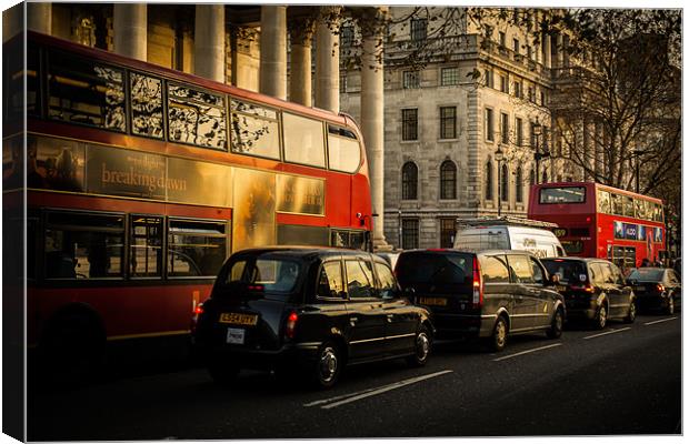 London rush hour Canvas Print by Junwei Chu