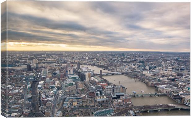 London City from The Shard Canvas Print by Junwei Chu