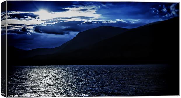 Sunset over Loch Linnhe near Fort William, Scotlan Canvas Print by Zoe Ferrie