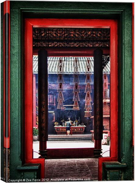 Through the Chinese Doors Canvas Print by Zoe Ferrie