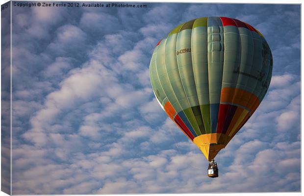Photograph of a hot air balloon taken at the Putra Canvas Print by Zoe Ferrie