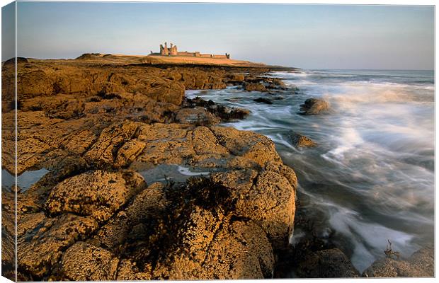 Dunstanburgh Castle Sunrise Canvas Print by David Smith