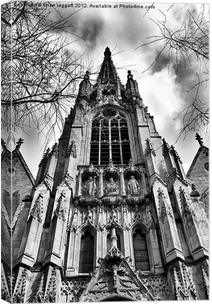 Lille Cathedral Canvas Print by Brian  Raggatt