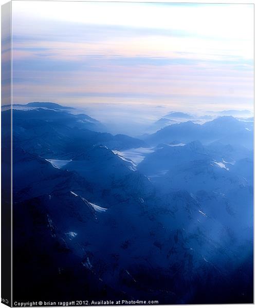Over the Alps Canvas Print by Brian  Raggatt