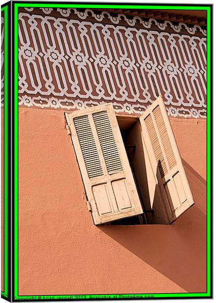 Window to Marrakesh Canvas Print by Brian  Raggatt