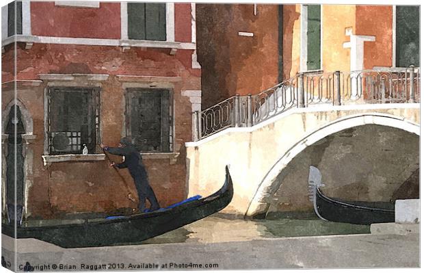 Venice Rush Hour Canvas Print by Brian  Raggatt