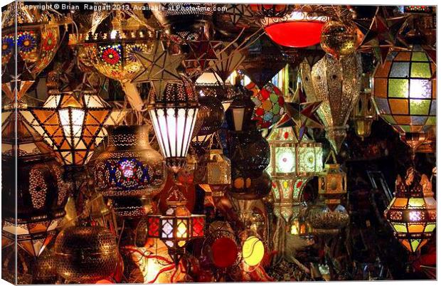 The light Shop Marrakesh Canvas Print by Brian  Raggatt