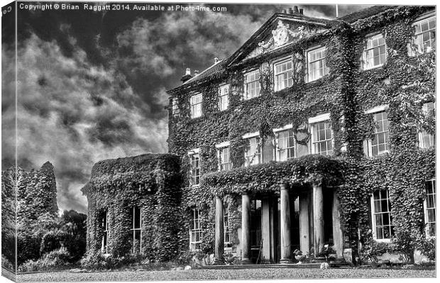 Manor House BW Canvas Print by Brian  Raggatt