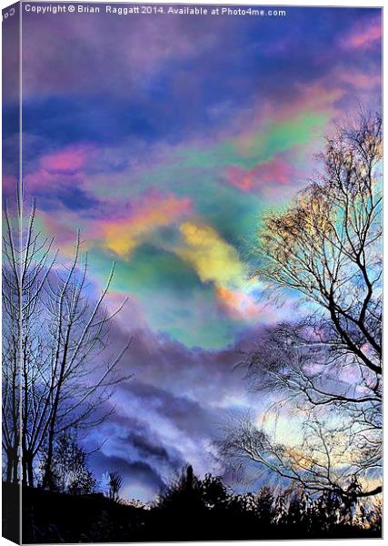 Troubled Skies Canvas Print by Brian  Raggatt