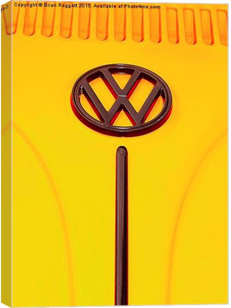  Volkswagen VW Beetle Badge Canvas Print by Brian  Raggatt
