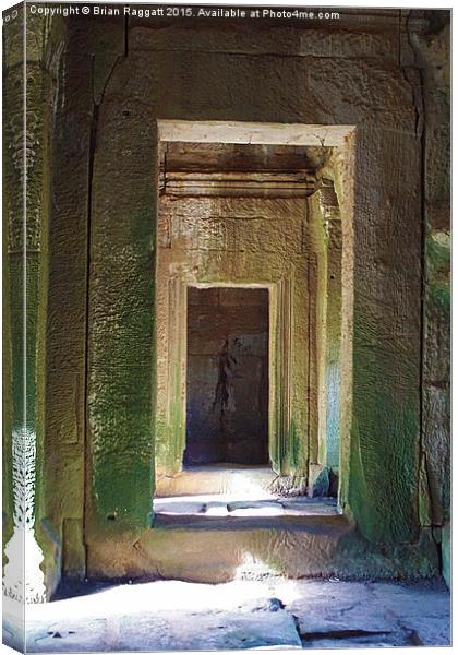  Doorways Angkor Canvas Print by Brian  Raggatt
