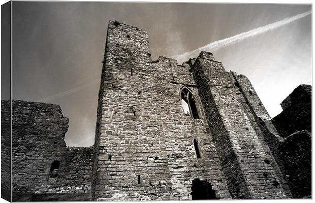 Oystermouth Castle Canvas Print by Emma Howell-Williams