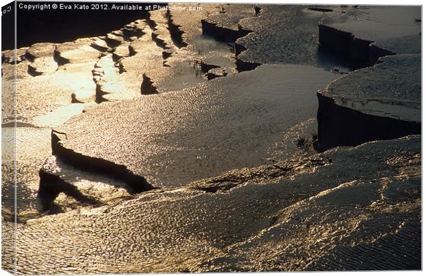 Pamukkale Terraces Canvas Print by Eva Kato